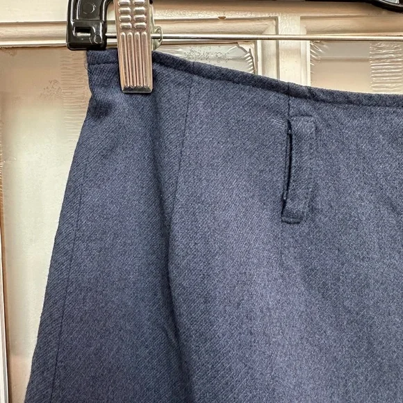 Vintage Betsey Johnson Retro Y2K 90’s Navy A-Line Layered Hem Skirt Size 6 - Picture 6 of 9